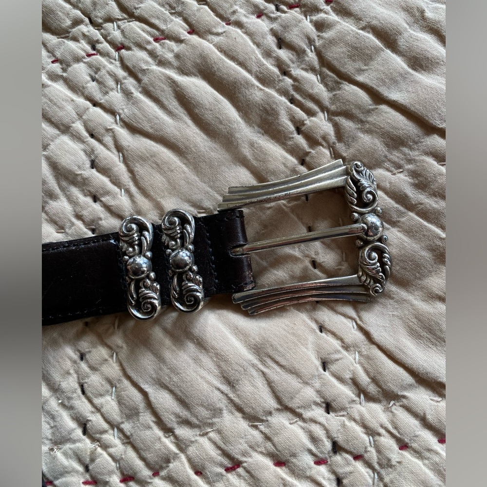 VTG Black Leather Belt